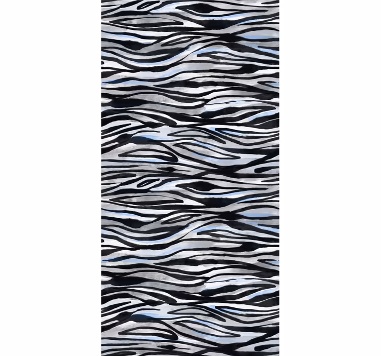 Papel tapiz ornamental patrón de cebra - TenVinilo