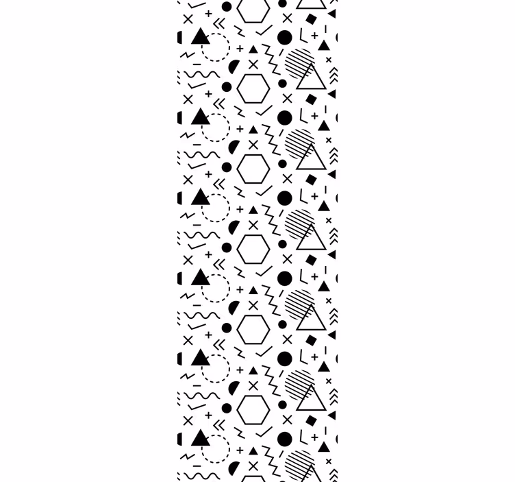 Papel tapiz ornamental formas abstractas audaces - TenVinilo