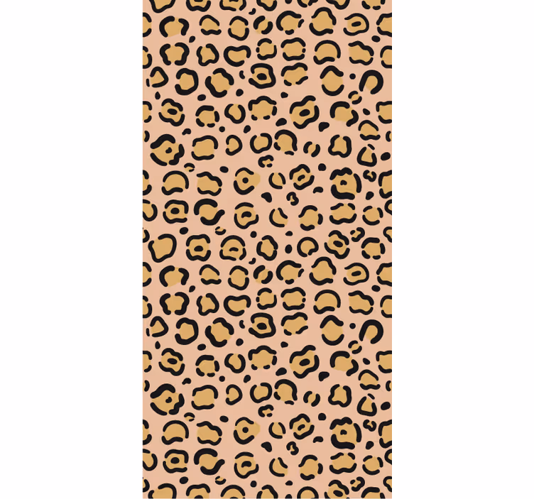 Papel tapiz para recámara estampado leopardo pastel - TenVinilo
