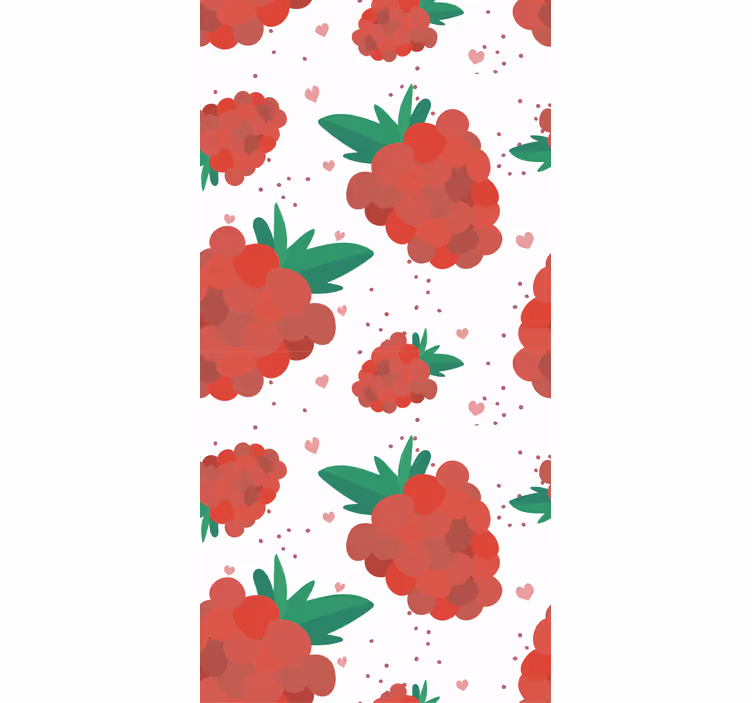 Papel tapiz para recámara berries acuareladas con manchas - TenVinilo