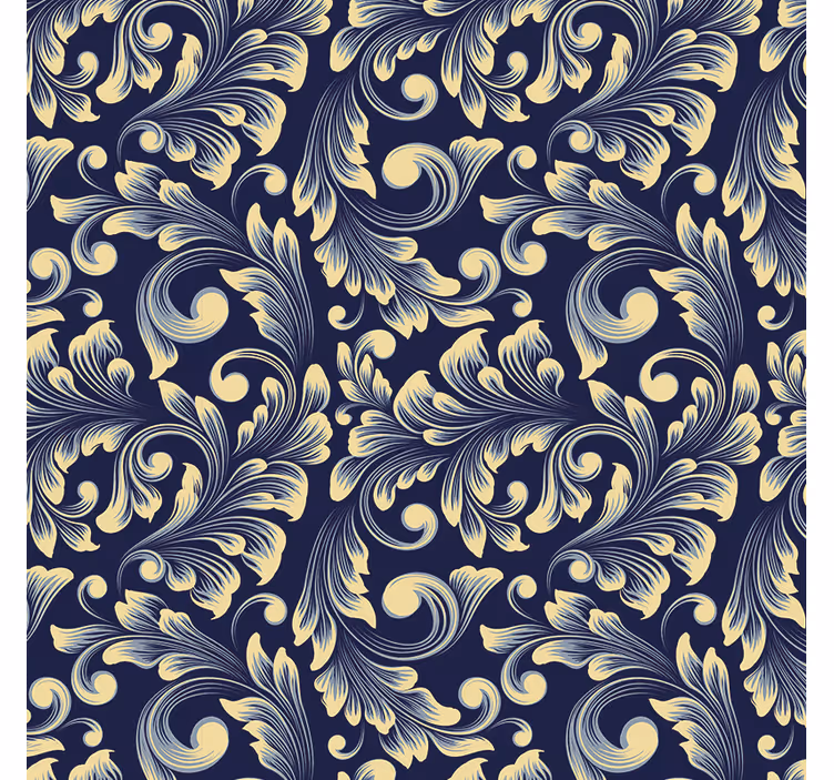 Papel tapiz para recámara diseño botánico dorado - TenVinilo