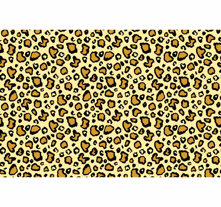 Papel tapiz animales patrón de leopardo amarillo - TenVinilo