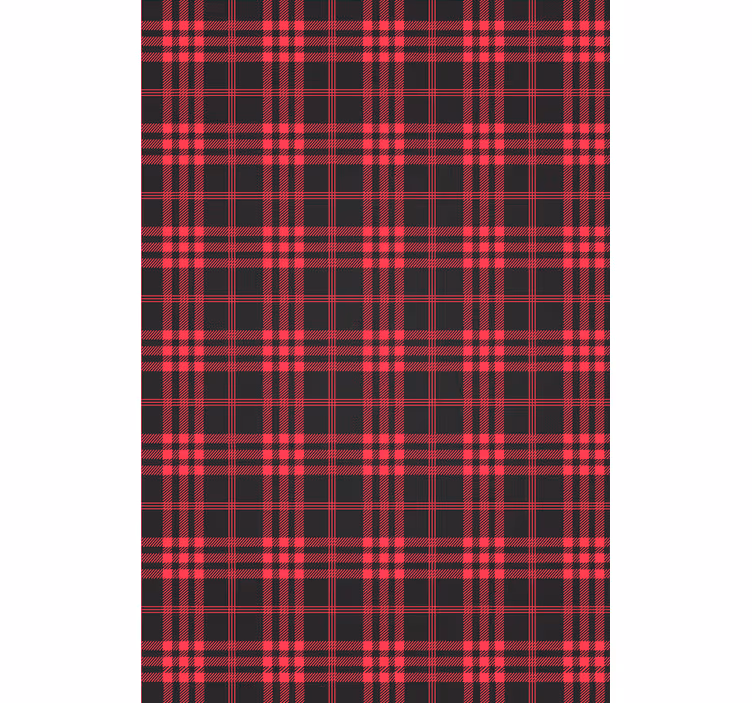 Papel tapiz navidad patrón de tartan navideño - TenVinilo
