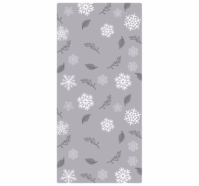 Papel tapiz navidad motivo de copos estacionales - TenVinilo