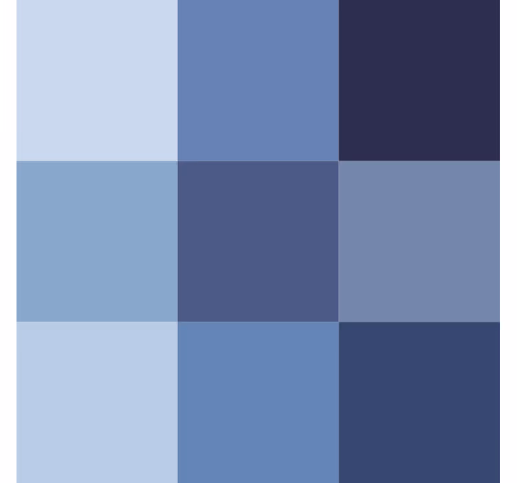 Papel tapiz oficina azulejo moderno azul - TenVinilo