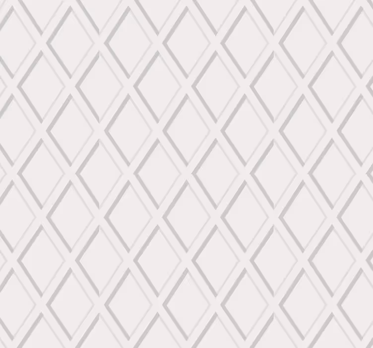 Papel tapiz pasillo patrón rombos 3d hamptons - TenVinilo