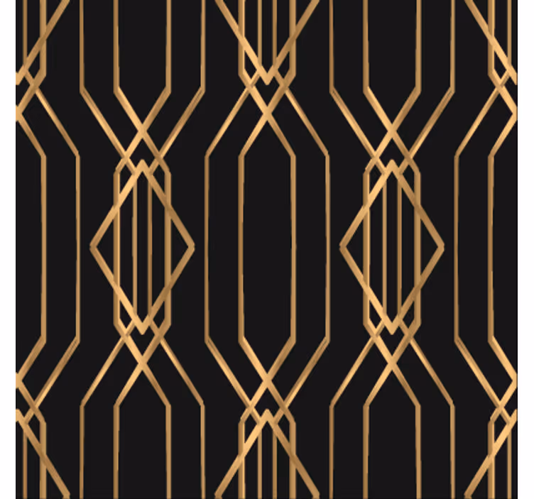 Papel tapiz comedor elegancia art deco - TenVinilo
