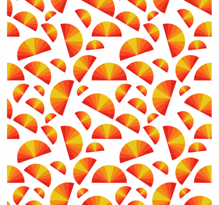 Papel tapiz geométrico con motivo circular - TenVinilo