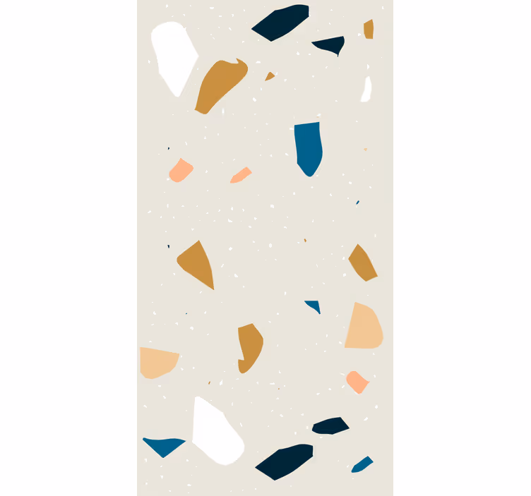 Papel tapiz geométrico salpicadura de terrazzo - TenVinilo