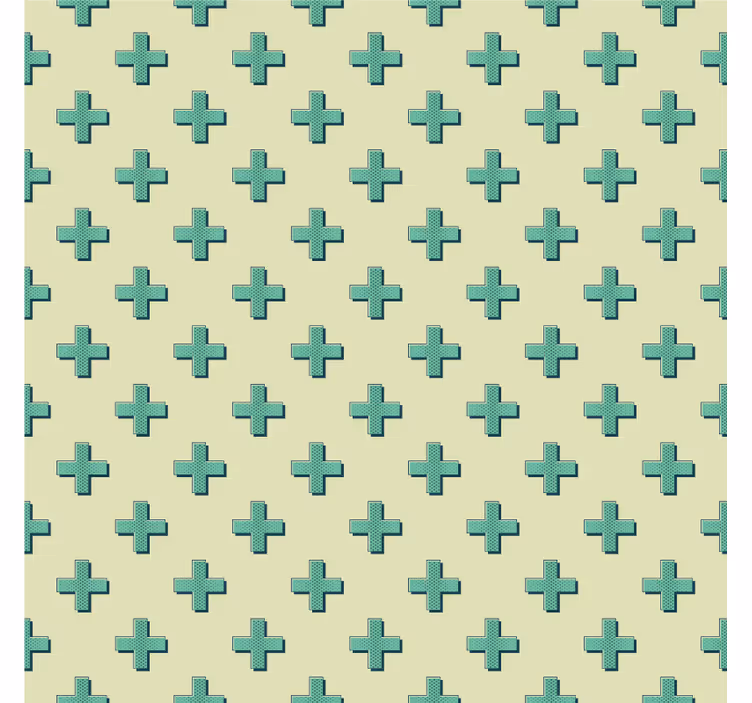 Papel tapiz geométrico formas mint plus - TenVinilo
