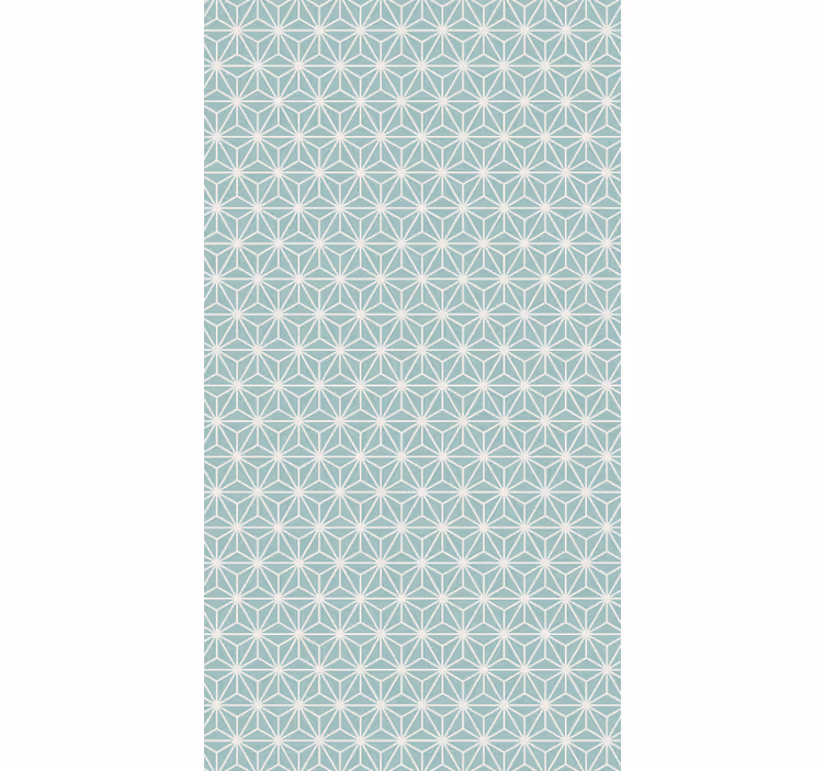 Papel tapiz geométrico estallido verde estrella - TenVinilo