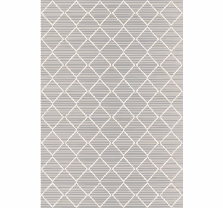 Papel tapiz geométrico en gris con patrón diamante - TenVinilo