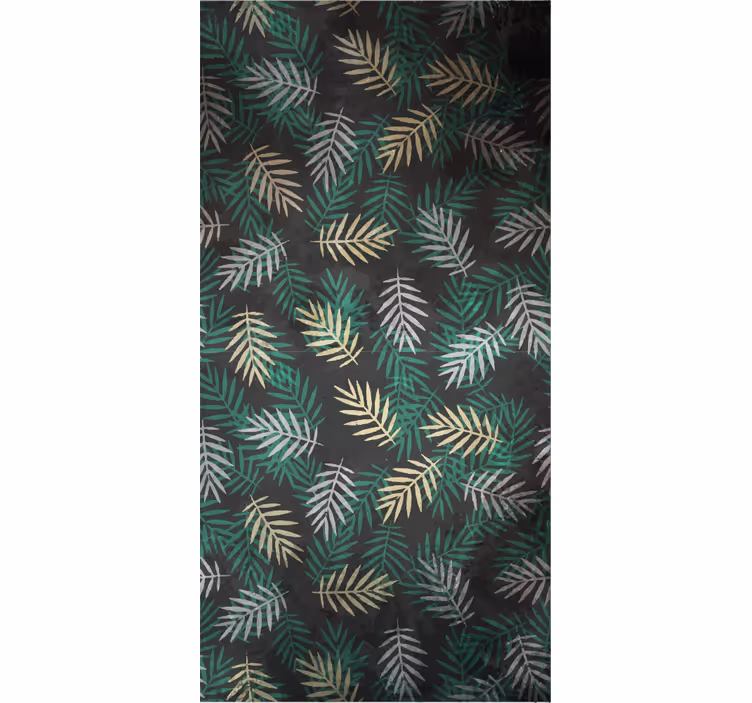 Papel tapiz naturaleza diseño de vegetación tropical - TenVinilo