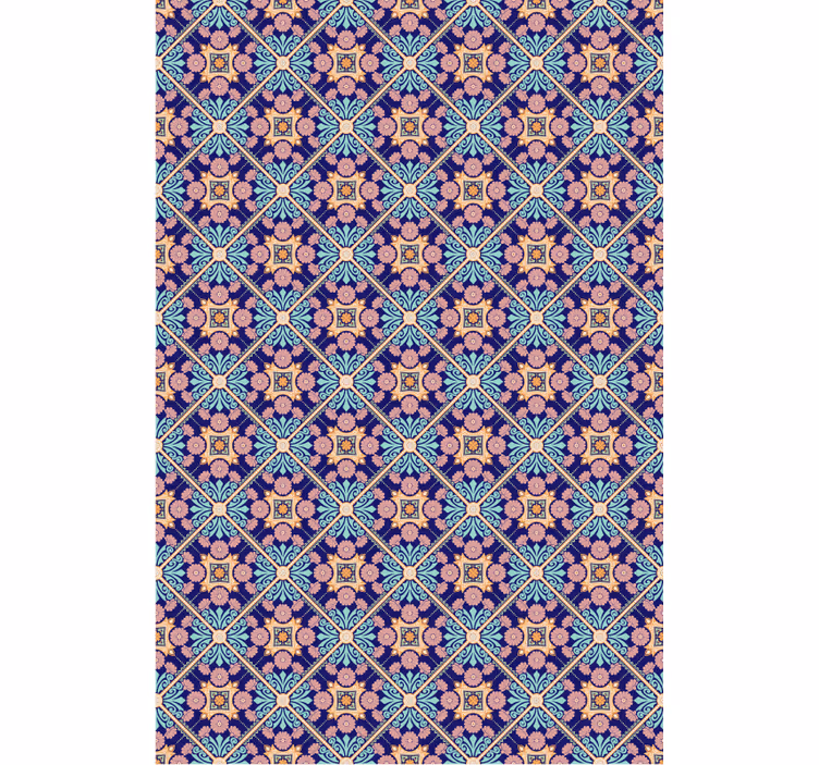 Papel tapiz azulejos estilo mediterráneo - TenVinilo