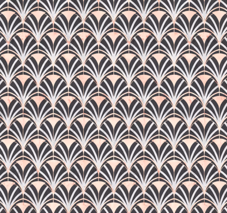 Papel tapiz azulejos efecto mármol art déco - TenVinilo