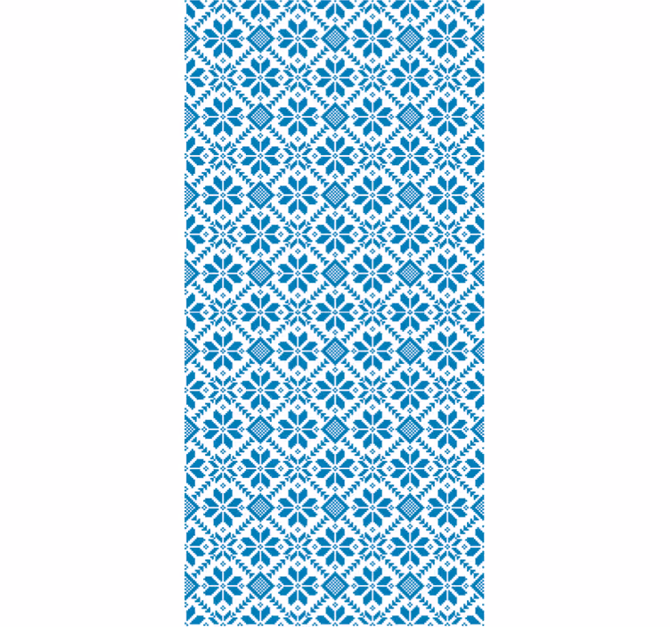 Papel tapiz azulejos motivo azul - TenVinilo
