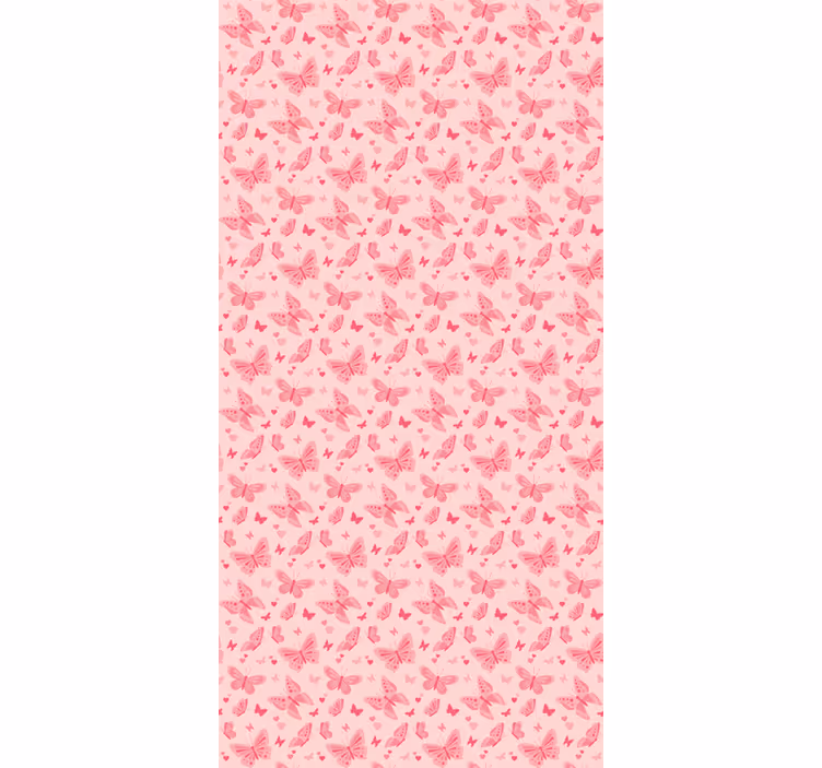 Papel tapiz infantil rosa - TenVinilo