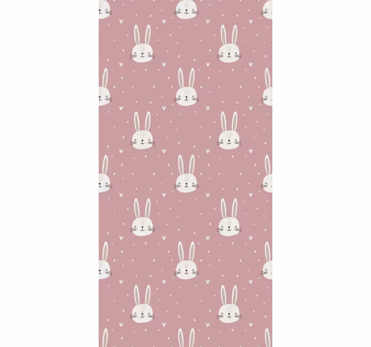 Papel tapiz infantil patrón boho rosa - TenVinilo