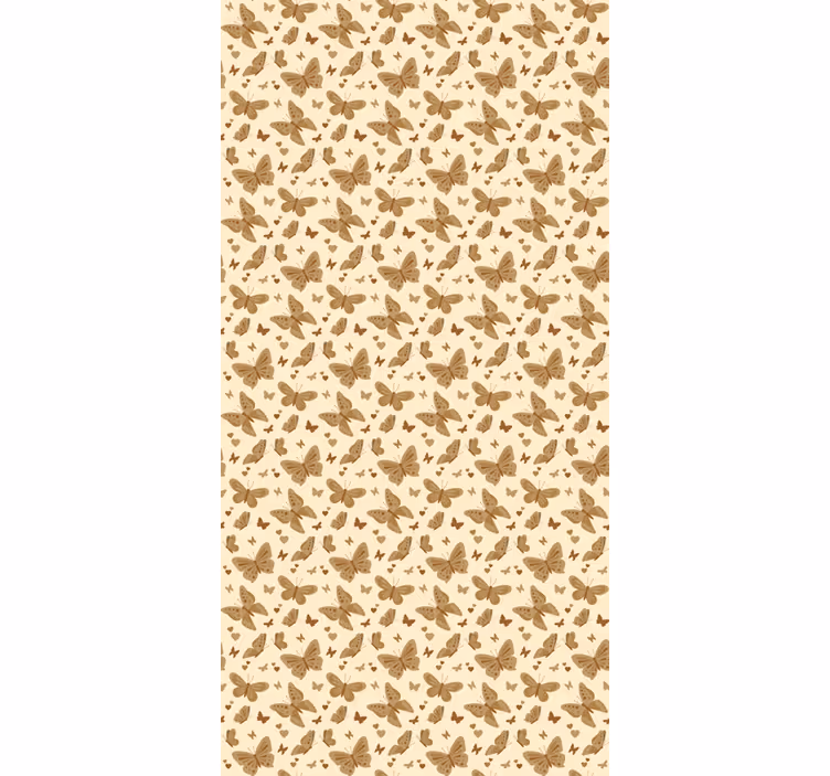 Papel tapiz infantil diseño de mariposas - TenVinilo