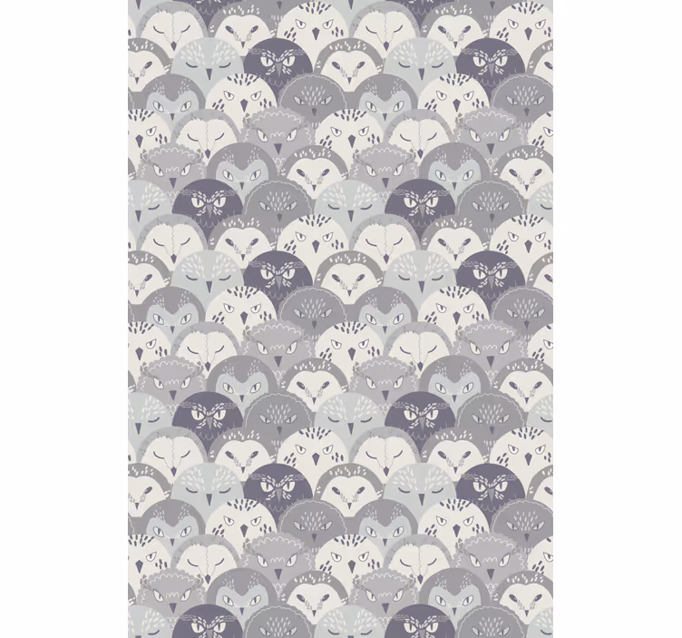 Papel tapiz infantil criaturas del bosque gris - TenVinilo