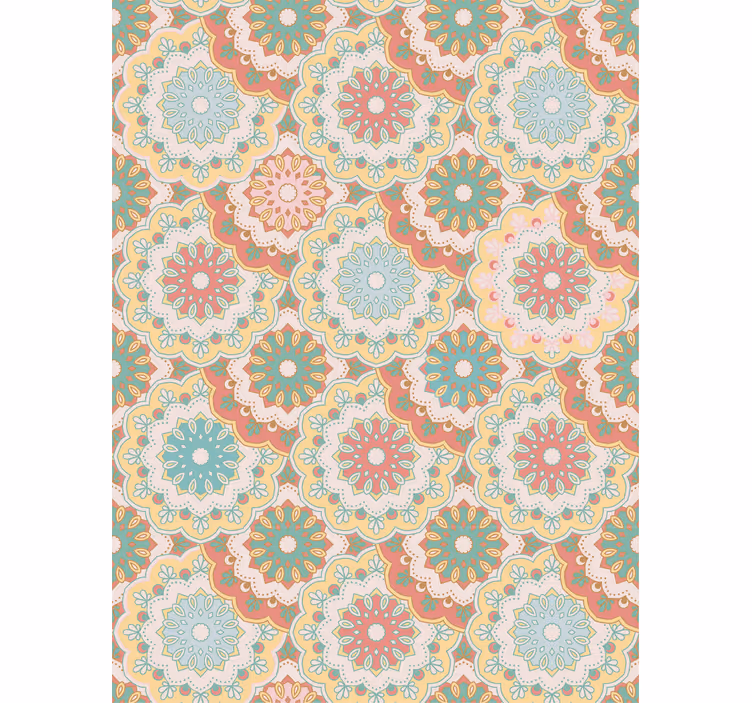 Papel tapiz pasillo estilo abuela chic - TenVinilo