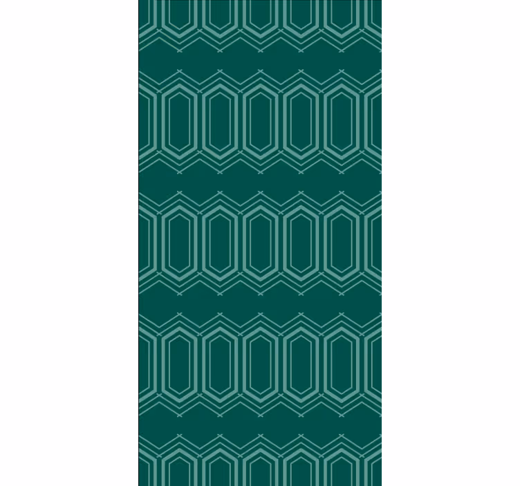 Papel tapiz textura patrón geométrico verde - TenVinilo