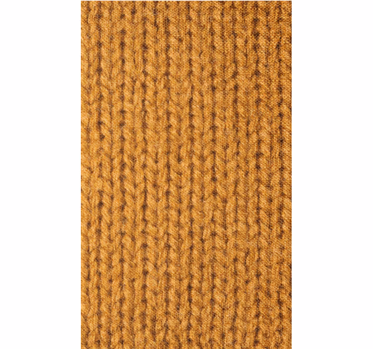 Papel tapiz para sala imitación fibra natural naranja - TenVinilo