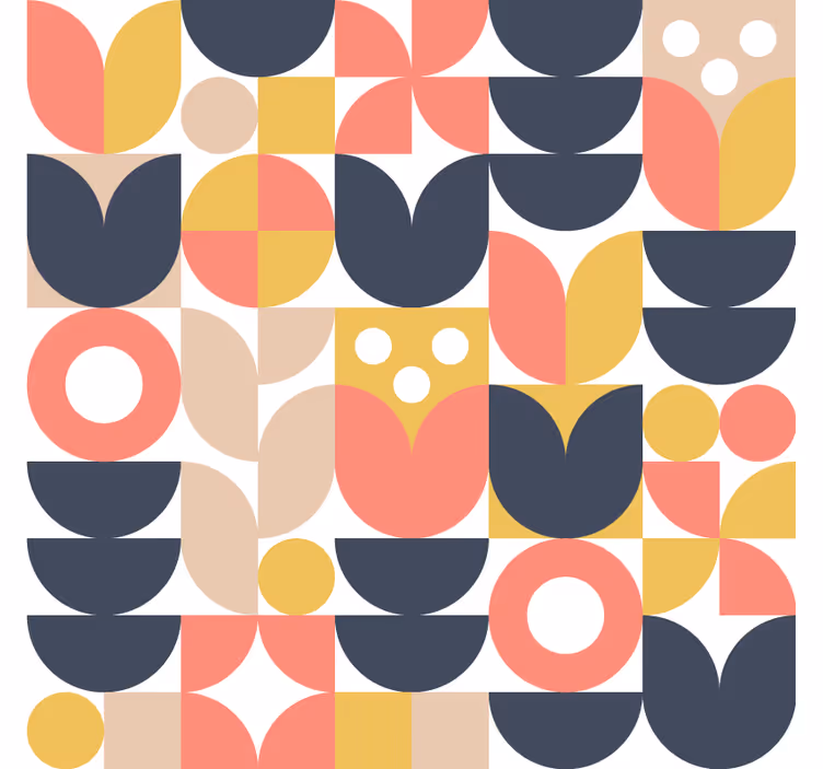 Papel tapiz nórdico geométricos escandinavos - TenVinilo