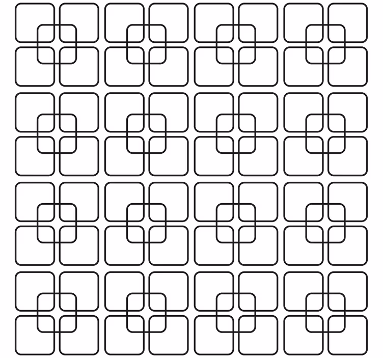 Papel tapiz geométrico patrón urbano cuadrados negros - TenVinilo