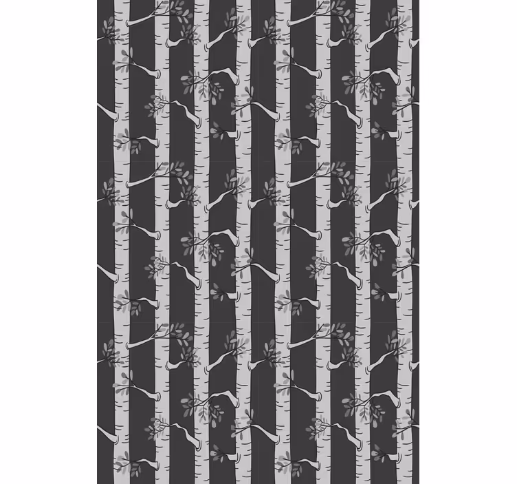 Papel tapiz árboles Árboles brillantes estilo escandinavo - TenVinilo