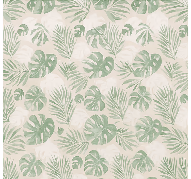 Papel tapiz cocina hojas botánicas tropicales - TenVinilo