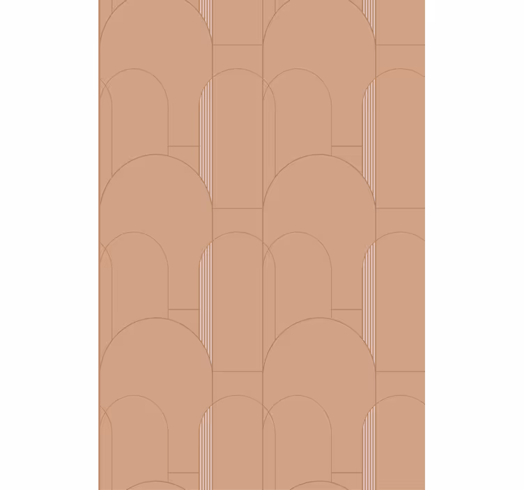 Papel tapiz moderno diseño de curvas geométricas - TenVinilo