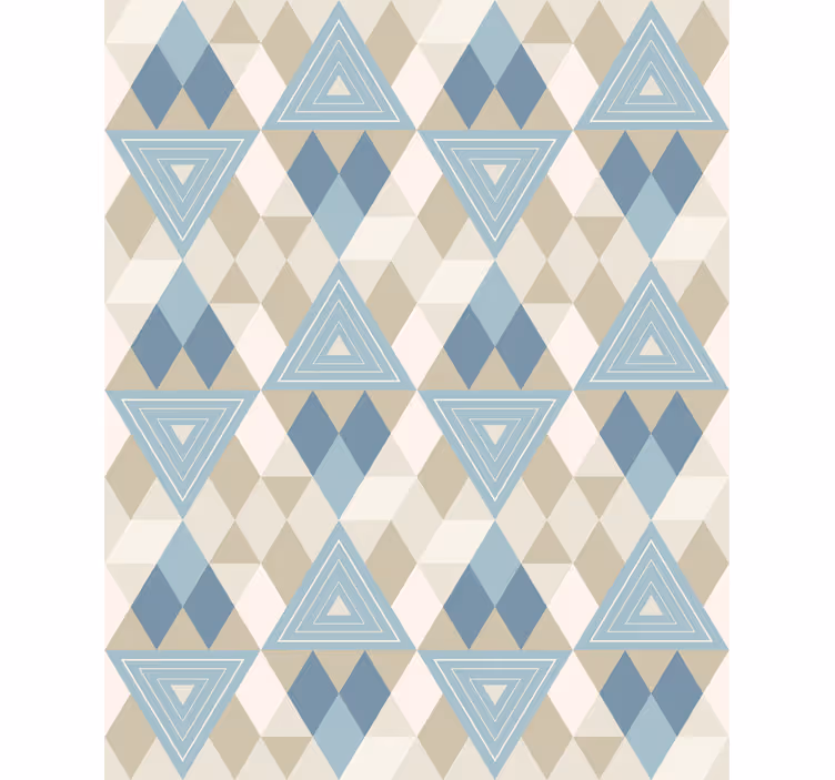 Papel tapiz moderno patrón de triángulos geométricos - TenVinilo