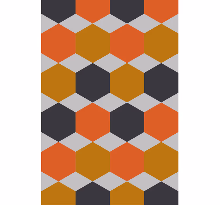 Papel tapiz moderno diseño de patrón hexagonal - TenVinilo