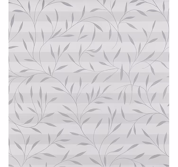 Papel tapiz baño plantas en blanco y gris - TenVinilo