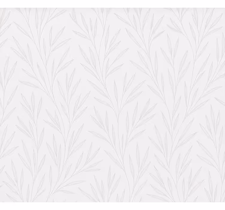 Papel tapiz baño patrón de hojas finas - TenVinilo