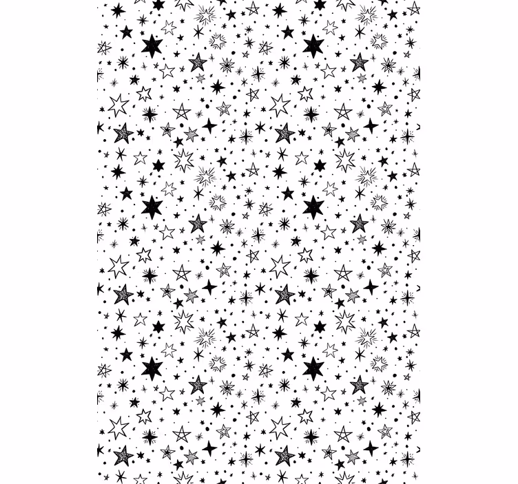 Papel tapiz juvenil diseño noche estrellada - TenVinilo