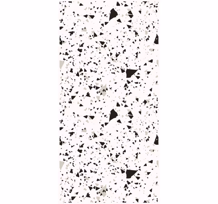 Papel tapiz cocina terrazzo gris, blanco y negro - TenVinilo
