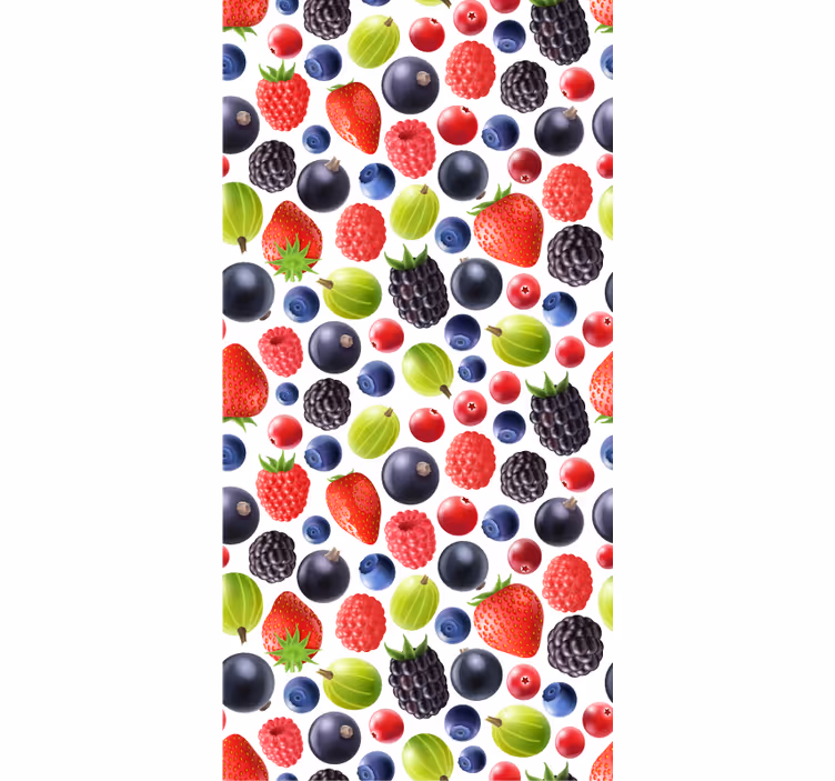 Papel tapiz cocina colección frutos del bosque - TenVinilo