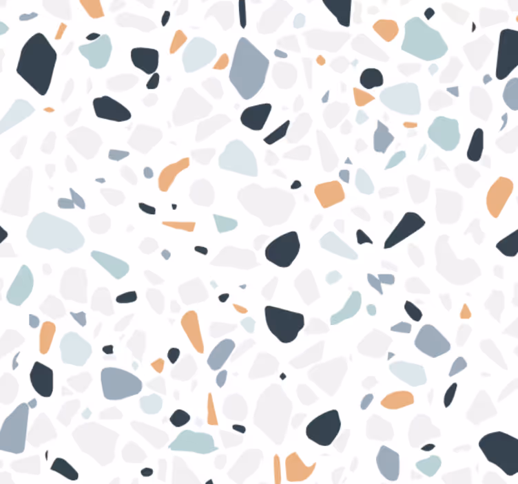 Papel tapiz baño mezcla de piedras coloridas - TenVinilo