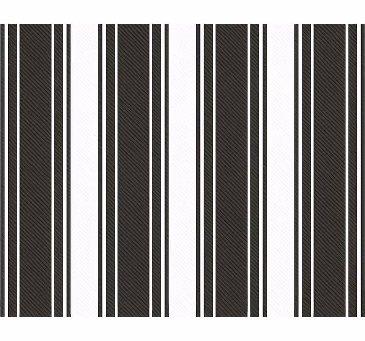 Papel tapiz para sala rayas vintage blanco y negro - TenVinilo
