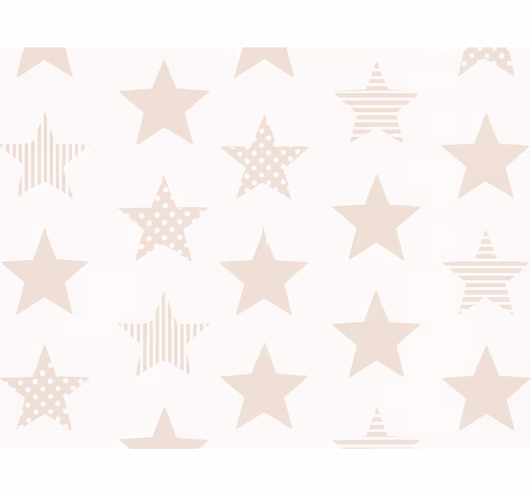 Papel tapiz infantil patrón de estrellas - TenVinilo