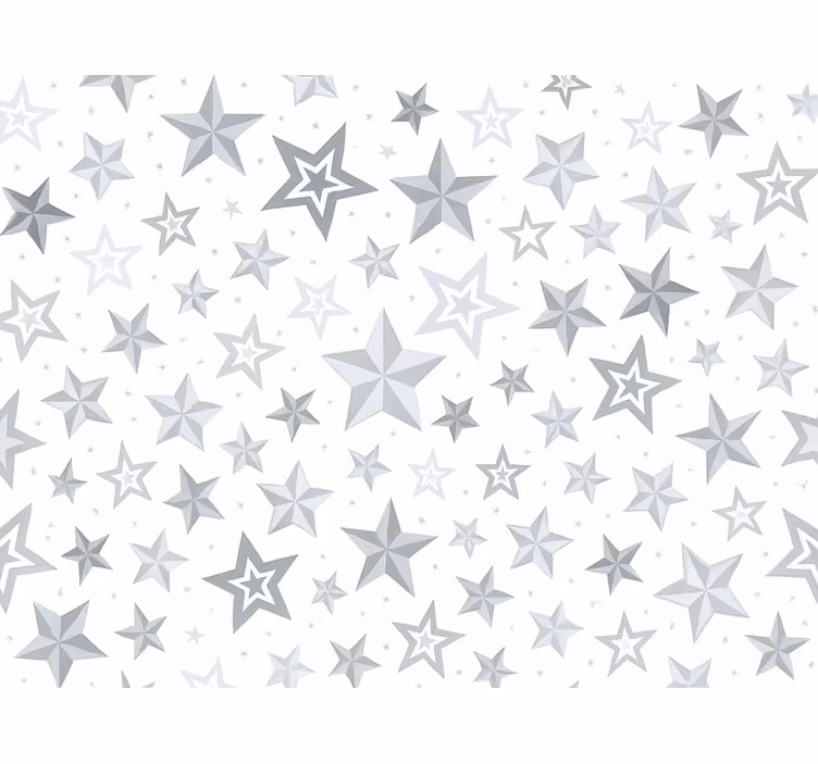 Papel tapiz infantil estrella plateada - TenVinilo