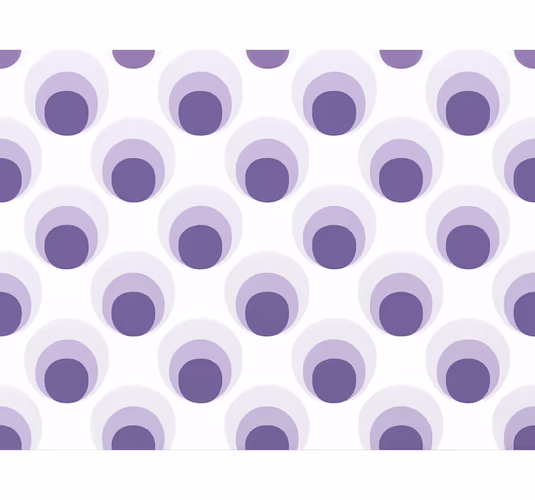 Papel tapiz para sala diseño de capas de círculos morados - TenVinilo