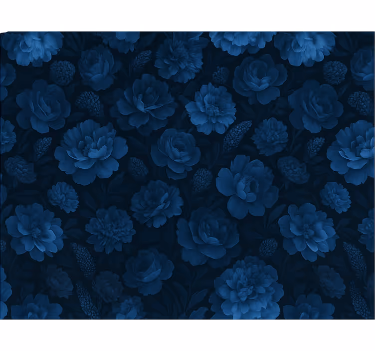 Papel tapiz recámara matrimonial motivo floral oscuro - TenVinilo