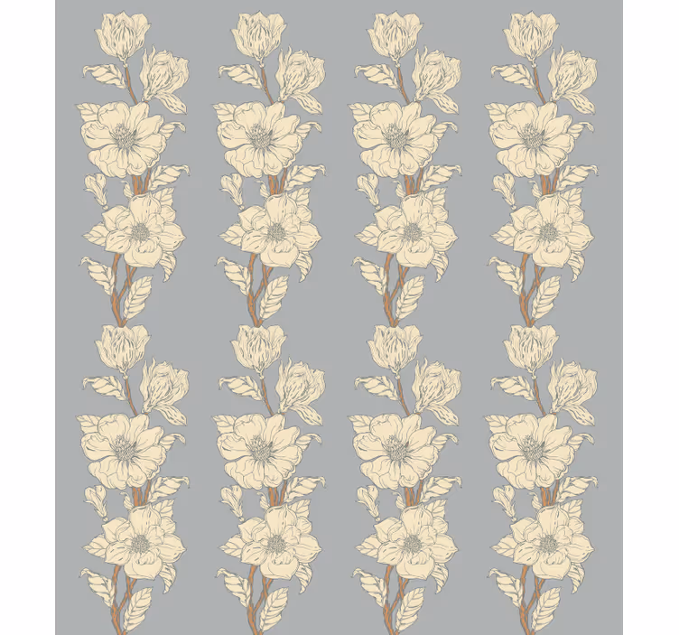 Papel tapiz flores estilo nostalgia nueva magnolia - TenVinilo