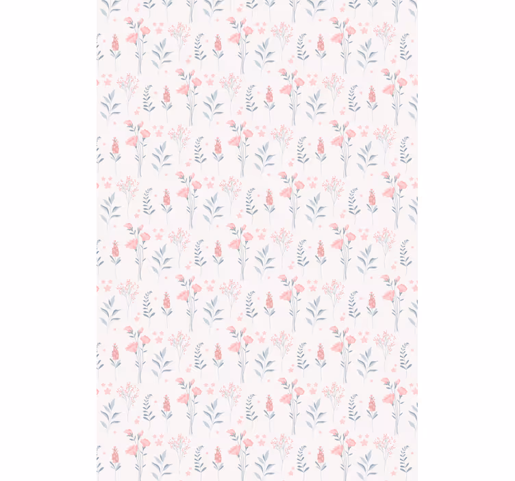 Papel tapiz floral flores de cerezo rosa - TenVinilo