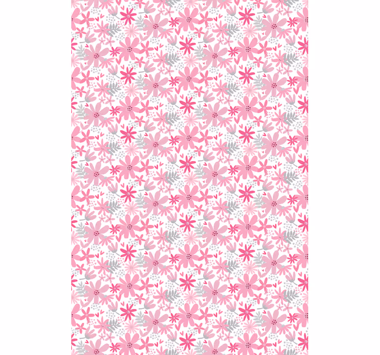 Papel tapiz floral flowerprint 'yambo' rosa - TenVinilo