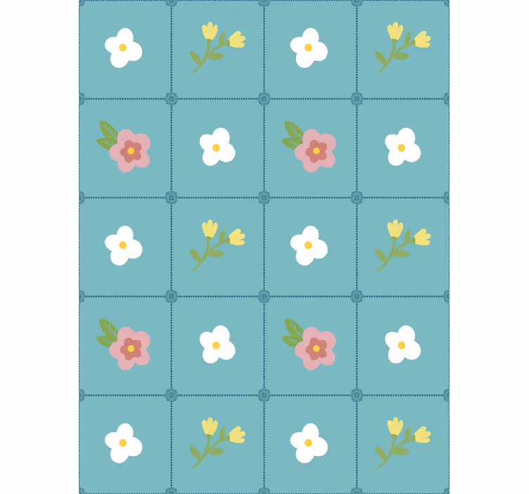 Papel tapiz floral estilo vintage decorativo - TenVinilo