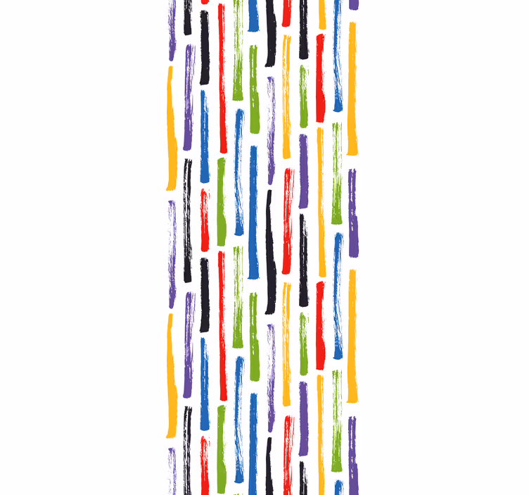 Papel tapiz recámara matrimonial diseño colorido - TenVinilo